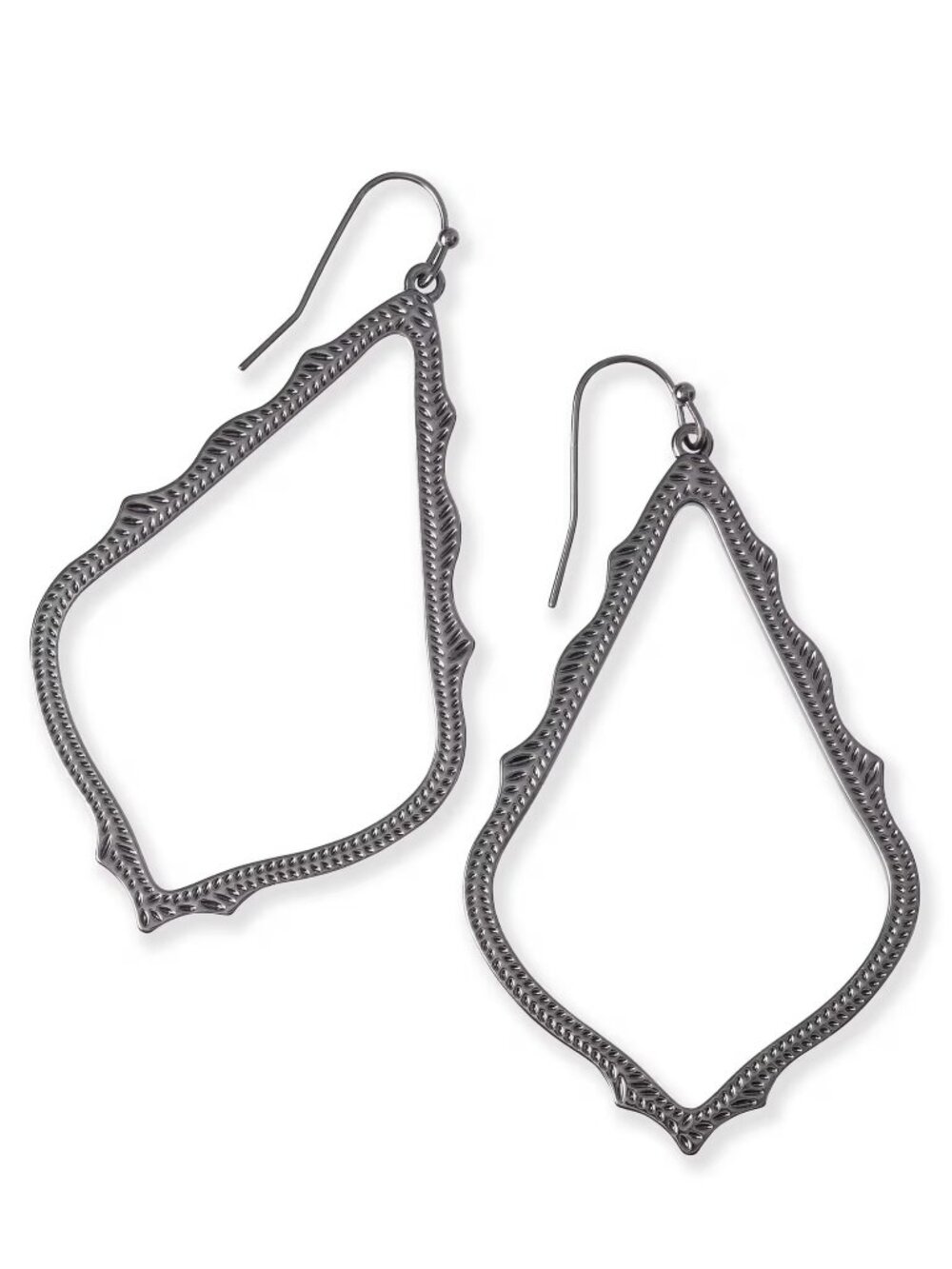 Sophee Drop Earrings in Gunmetal